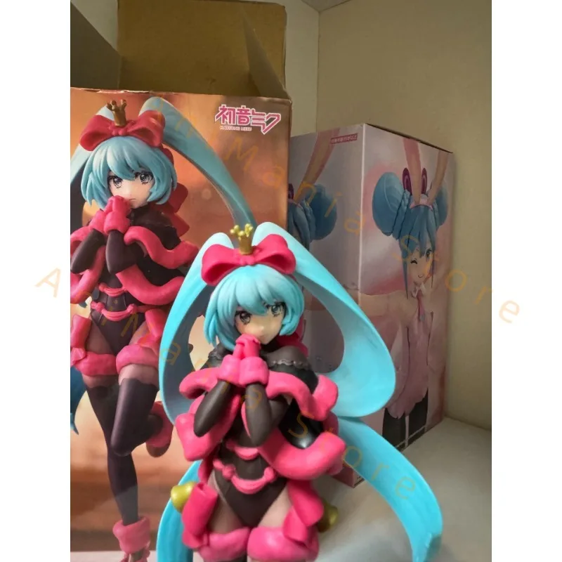 Фото FuRyu оригинальная вокалоидная певица Хацунэ Мику Exc∞d креативная фигурка SweetSweets Noel Raspberry 21 см модель игрушечные фигурки подарок №1