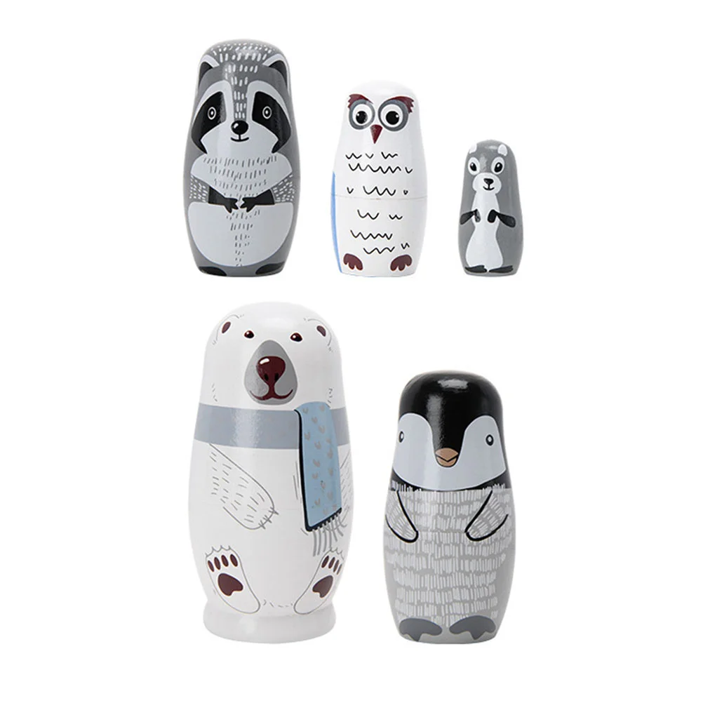 

Matryoshka Creative Nesting Dolls Decor Table Stacking Wooden Russian Adorable Matryoshkas Toddler Toys