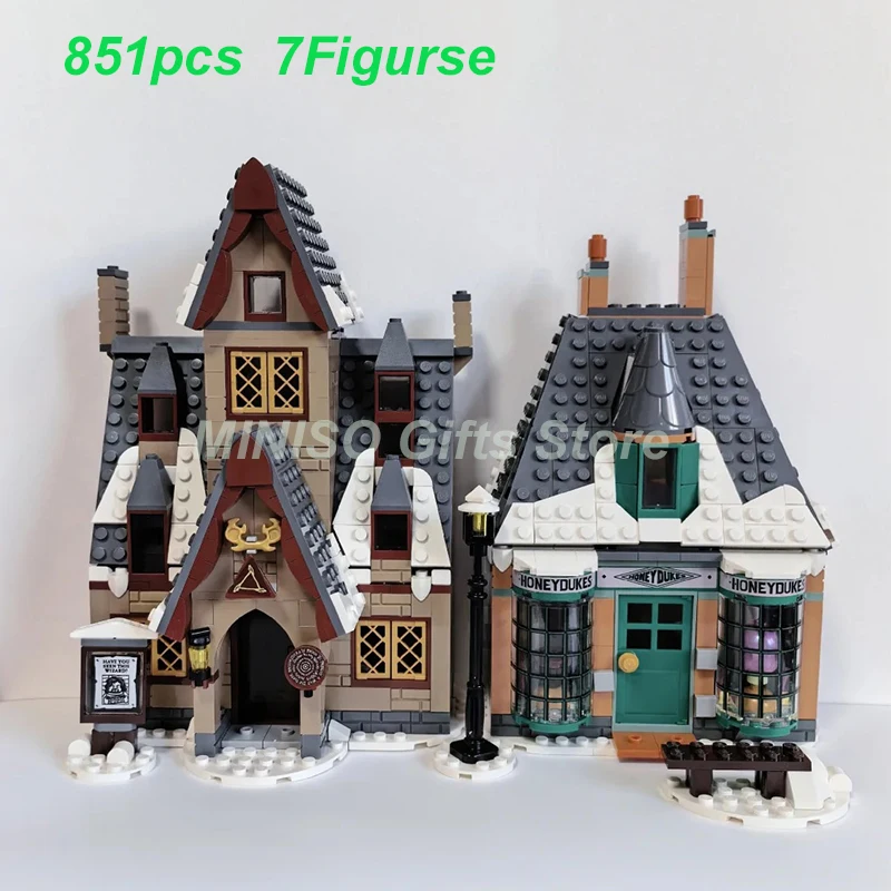 MINISO Disney Hogsmeade Bricks игра образовательный набор строительных блоков сделай сам
