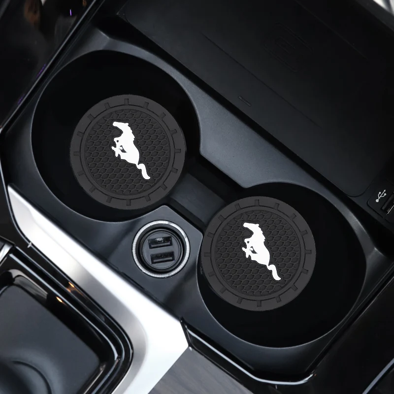 2 шт. силиконовые подставки под стаканы для Ford Focus Mustang MK2 Fiesta Mondeo MK4 Ranger Kuga Fusion Explorer