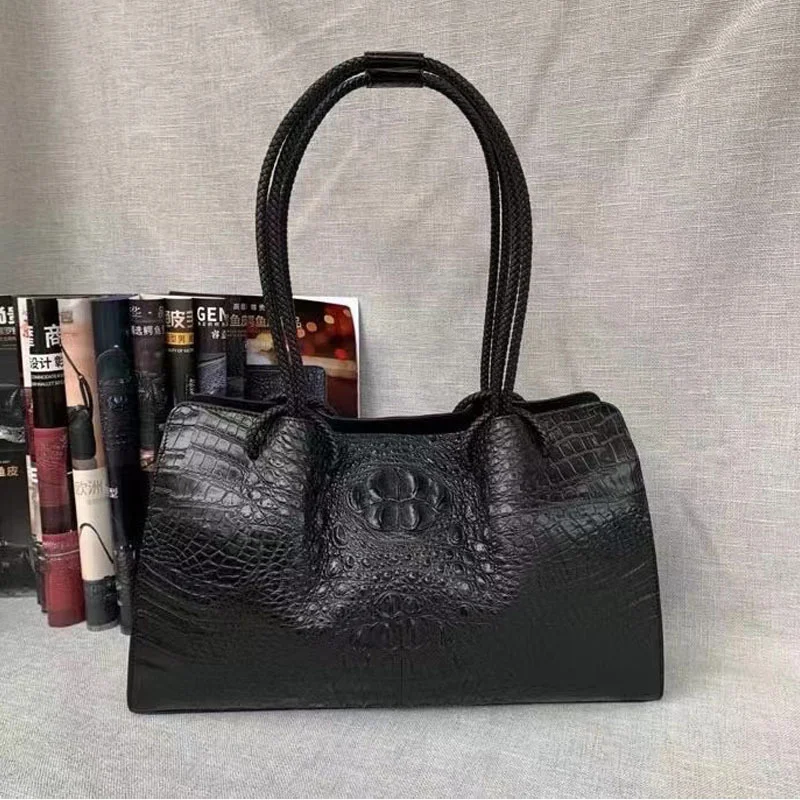 

Crocodile Skin Back Bone Women's Handbag Fashion Leisure Shopping Messenger High Quality Bag Trend Designer Clothes Women Luxury