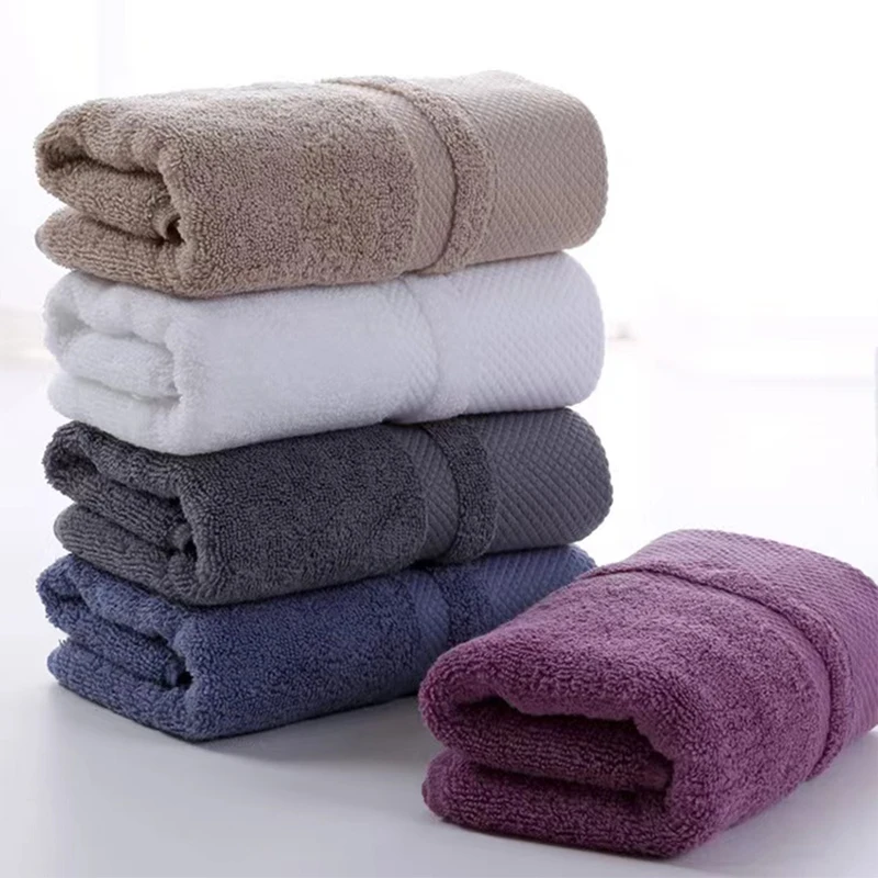 

Высококачественное банное полотенце для лица из 100% хлопка, белое, мягкое, хорошо впитывающее полотенце для душа и отеля, разноцветное, 34x75 см