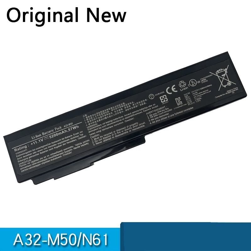Оригинал A32-N61 A32-M50 Аккумулятор для ноутбука ASUS G50 G51 X64 N61 N61J N61D N61V N61VG N61JA N61JV M50s N43S N43JF