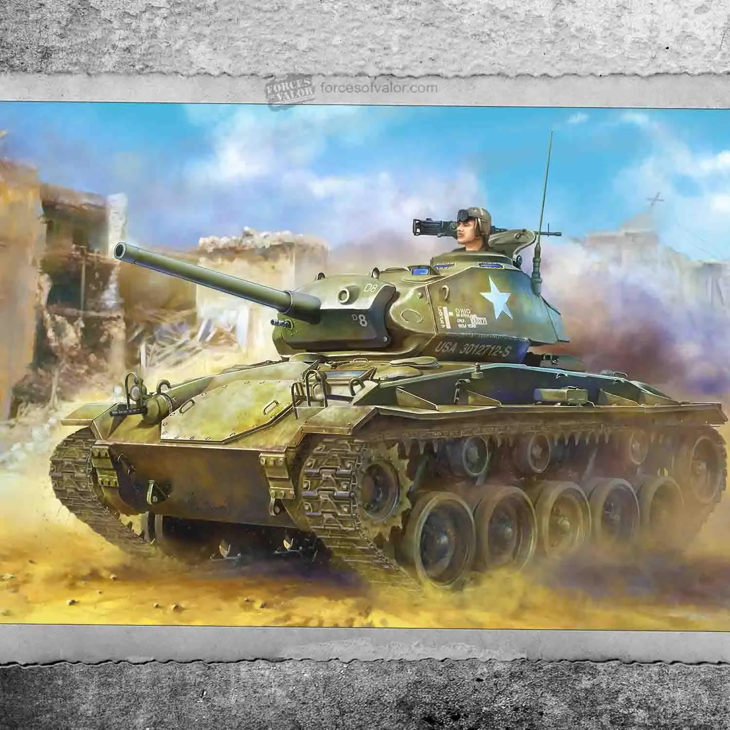 

Force of Valor 1/72 873014A U.S. light tank M24 "Chaffee" tank Model Kit