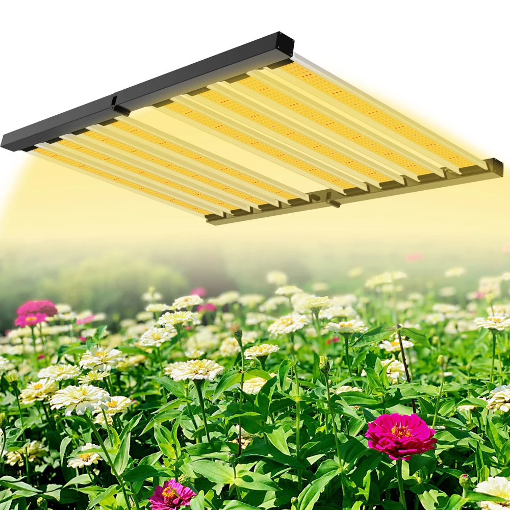 LED Grow Light Bar Samsung Full Spectrum 660nm UV/IR Dimmable Indoor Phytolamp  8Bar 480W for Greenhouse Hydroponics Veg/Flower