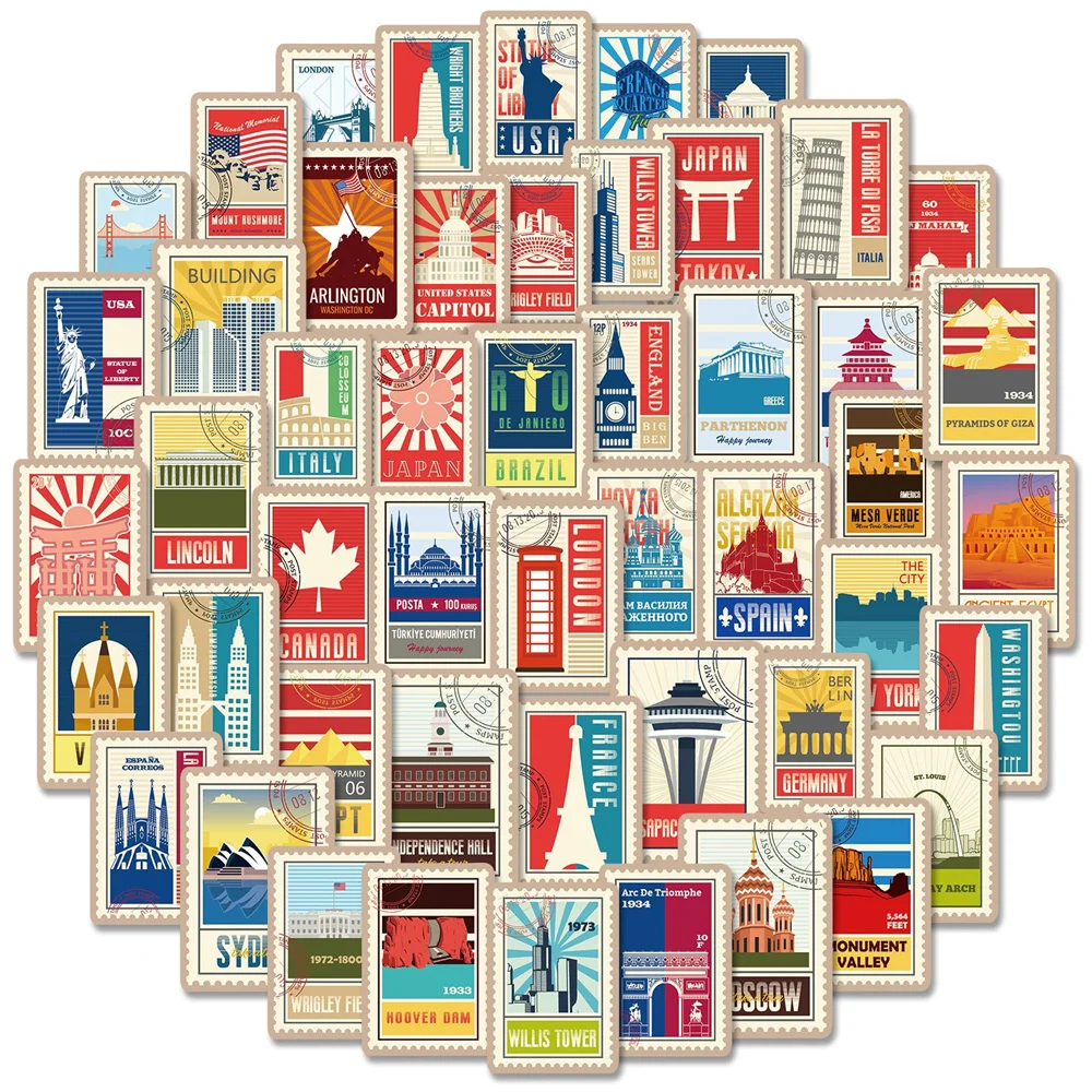 

10/30/50 шт., водонепроницаемые Стикеры для скейтборда в холодильнике