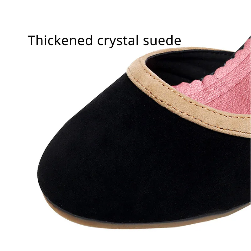 Latin Dance Shoes Women Salsa Closed Toe High Heels 5cm Ballroom Tango Dancing Shoes Woman Girls Sandals Size 33-43 Customized