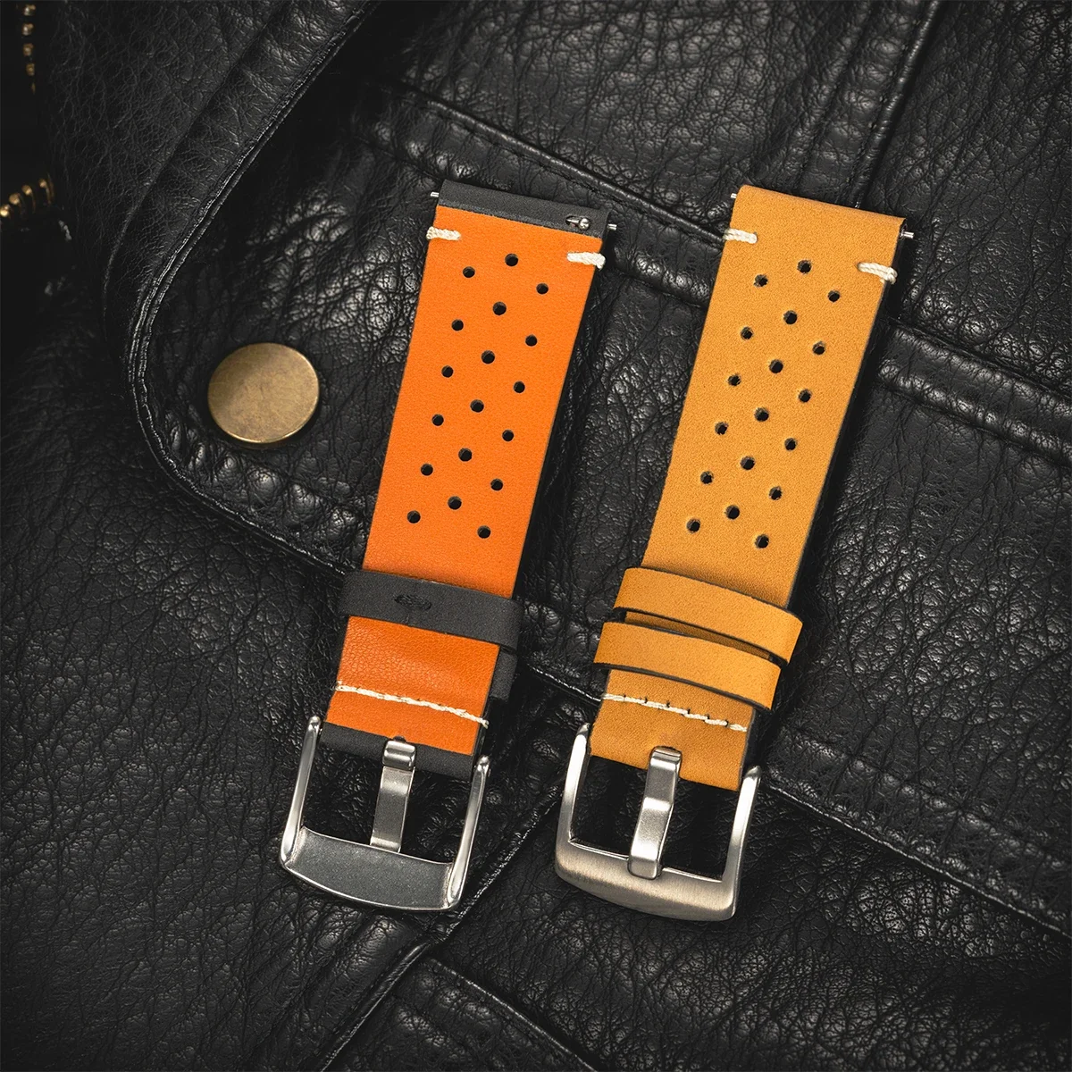 Кожаный ремешок для часов Samsung Galaxy 2022 мм цвет в ассортименте