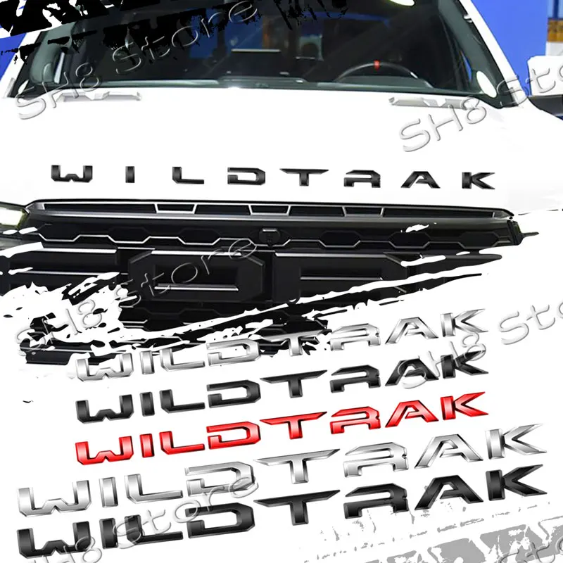 3D WILDTRAK буквенный логотип ABS пластик передний капот автомобиля значок наклейка