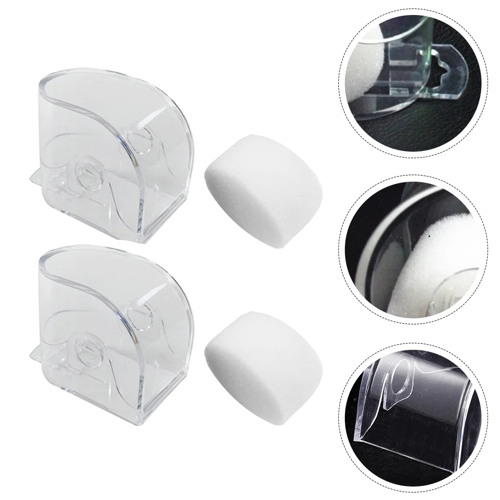 

2 Pcs Watch Box Clear Plastic Organizer Display Container Case Holding Stand Holder Shell Man