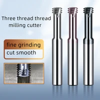 1pcs 5pcs 10pcs hot selling three tooth tungsten steel thread coarse toothed with cnc machine tool milling cutter