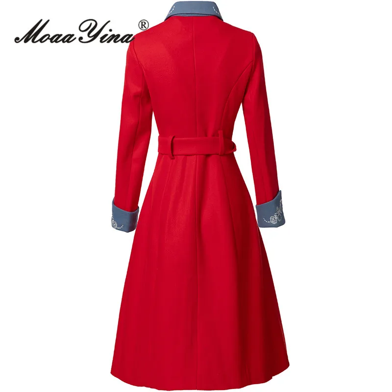 2024 роскошное брендовое винтажное пальто высокого качества женское однобортное с