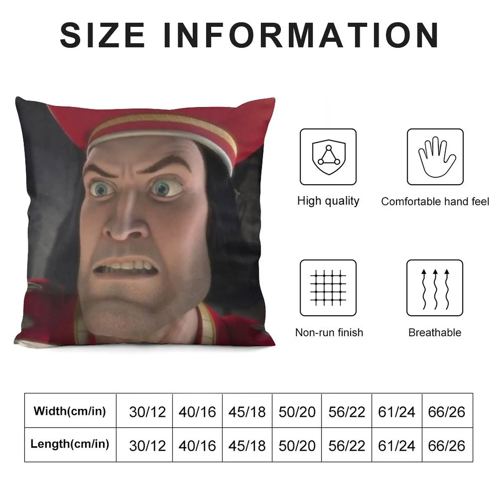 Подушка Lord Farquaad наволочка наволочки для подушек подушка