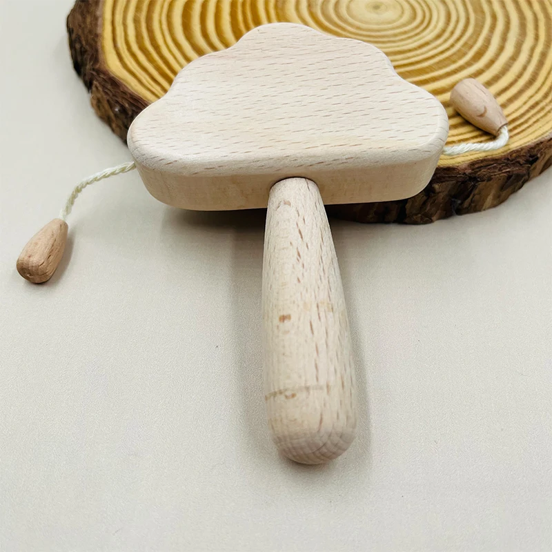 

Coskiss Natural Wooden Cloud Rattle Baby Toys Babies Newborn Accessories Interactive Toys for Kids Safe Non-Toxic Baby Toys