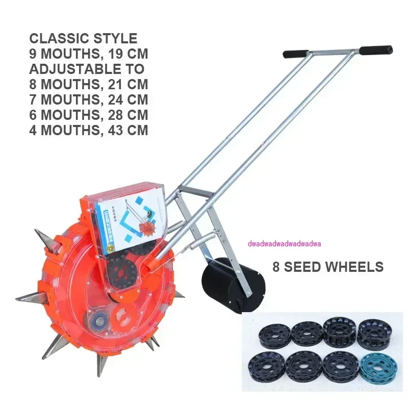 Soybean Peanut and Corn Roller Rotary Seeder Precision Planter Hand-propelled Machine Plant Seed Disseminatos Cotton