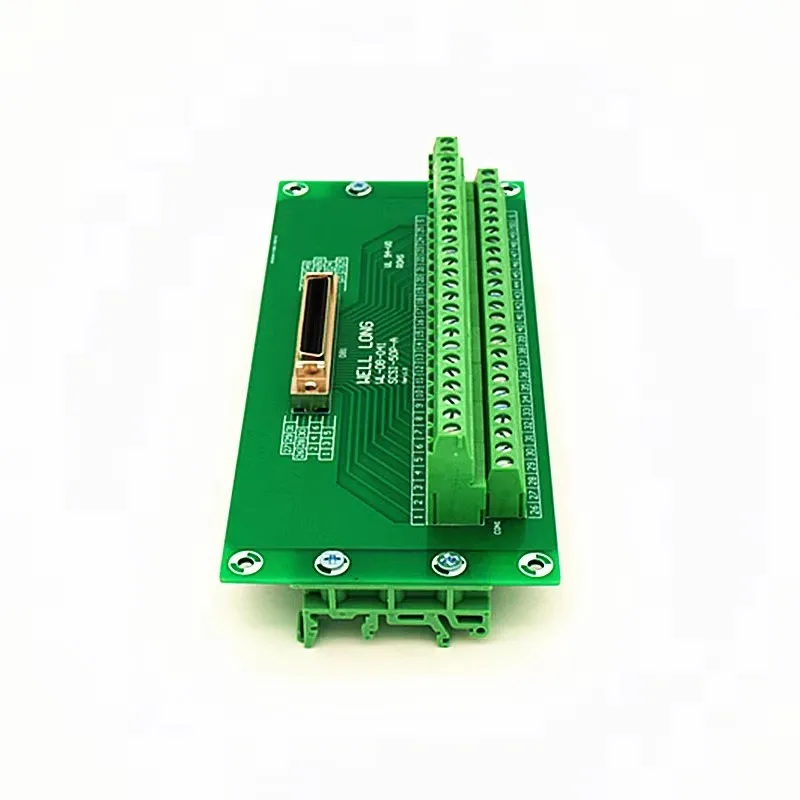 Разъемная плата SCSI 50P MDR терминальный модуль ​ Простой кронштейн DIN.