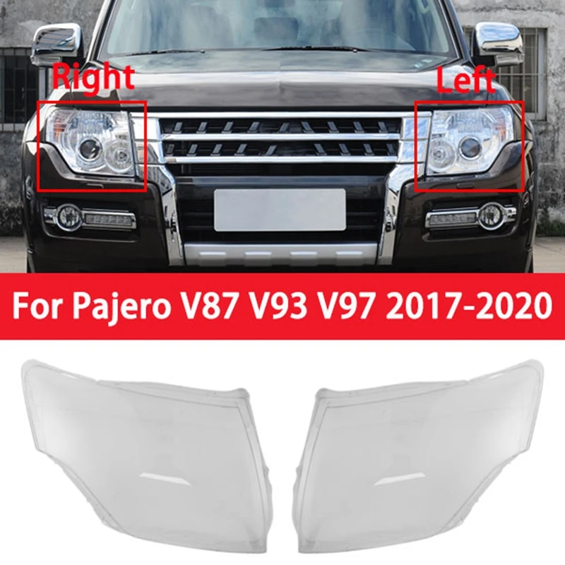 

Прозрачный Абажур для правой автомобильной фары Mitsubishi Pajero V87 V93 2007-2020