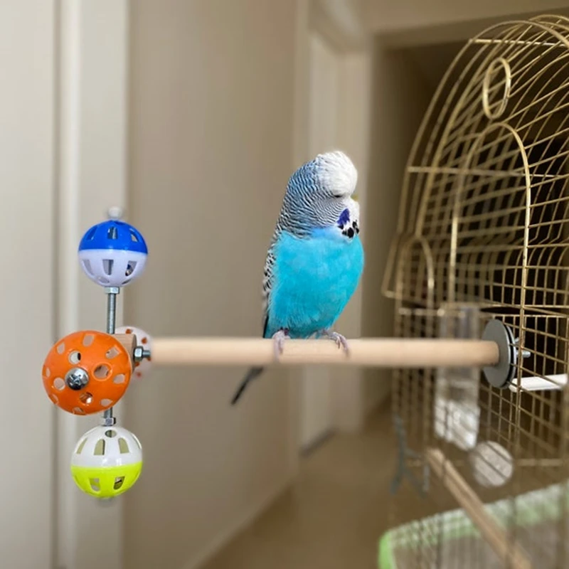 

Креативная игрушка-птица, попугай, деревянная палочка, шар, прочный пластиковый красочный полый вращающийся Фотофон, смешные игрушки для до...