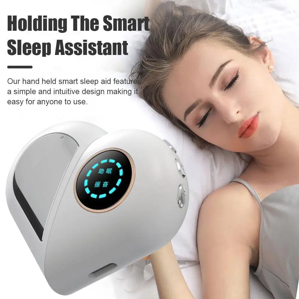 

Smart Sleep Aid Device Therapy 180MAh Hand- -Current Relieve Anxiety Depression Fast Sleep Instrument ABS+Stainless Steel