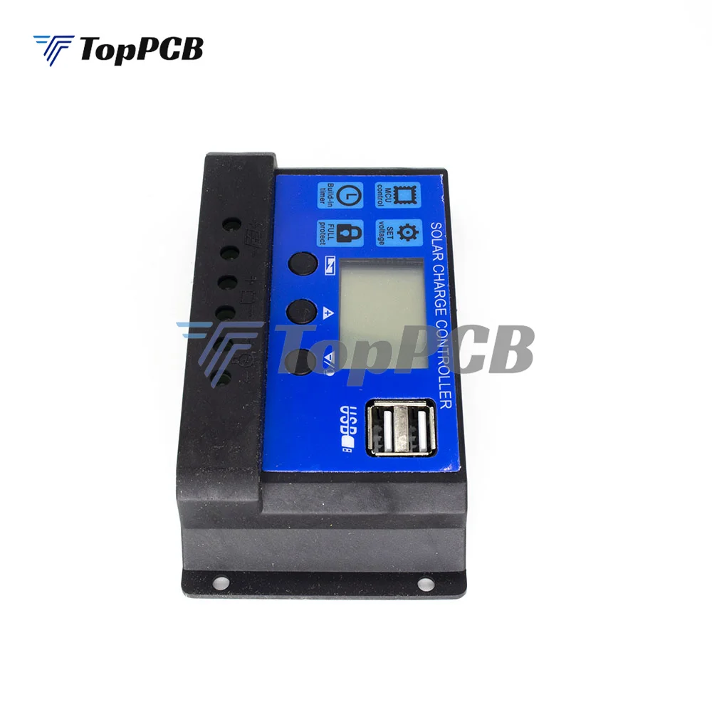 30A 20A 10A солнечный регулятор 12v mppt 24v pwm контроллер заряда солнечной панели зарядное