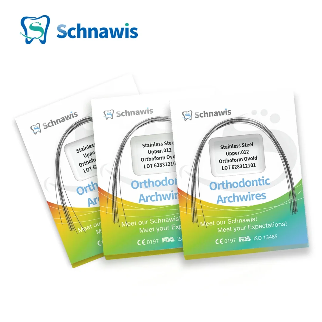10 пакетов/коробка Ортодонтические архпровода из нержавеющей стали