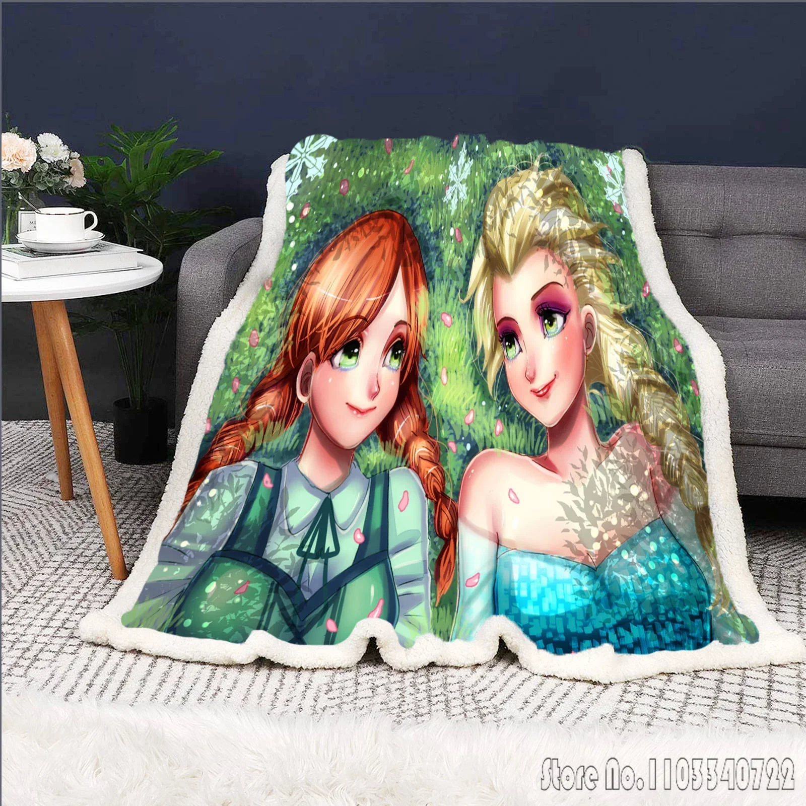 Одеяло Холодное сердце принцесса Эльзы Олаф милое одеяло с изображением