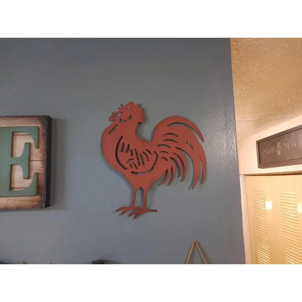 Красный Французский Петух Украшение На Стену Металлический Фермерский Дом Знак