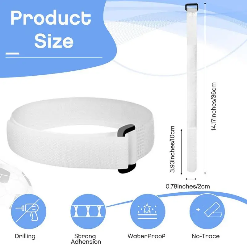 Белые сетчатые ремни для футбола 10 шт. футбольной цели многоразовые