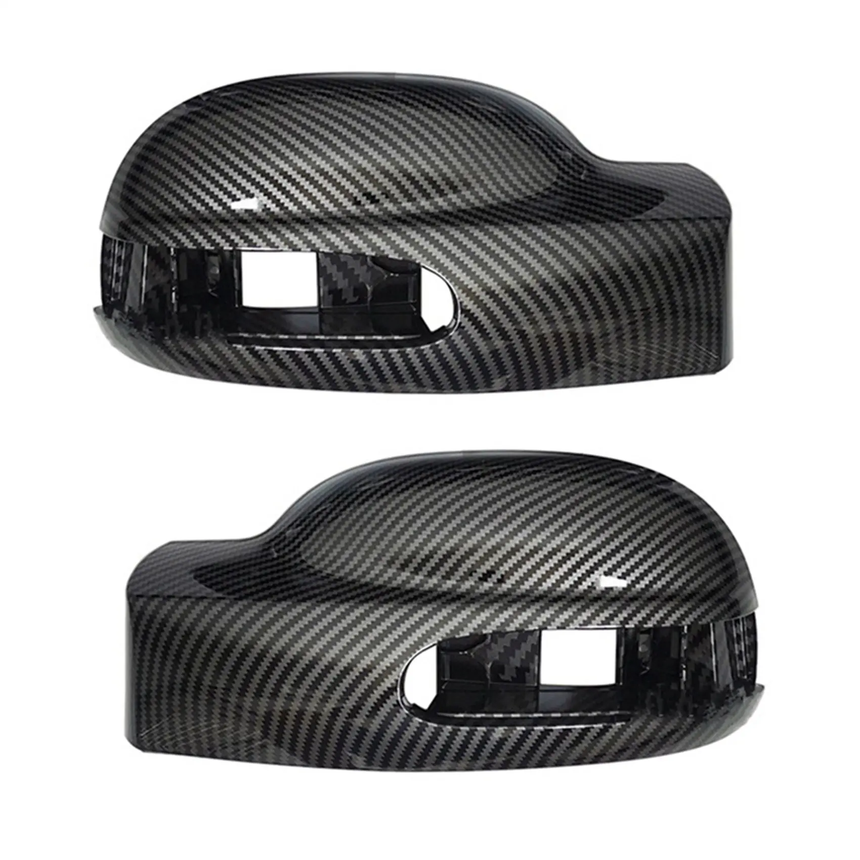 

1 Pair Carbon Fiber Rear Mirror Cover Shell Cap for - Viano W639 2003 - 2010 A6398110461 A6398110561