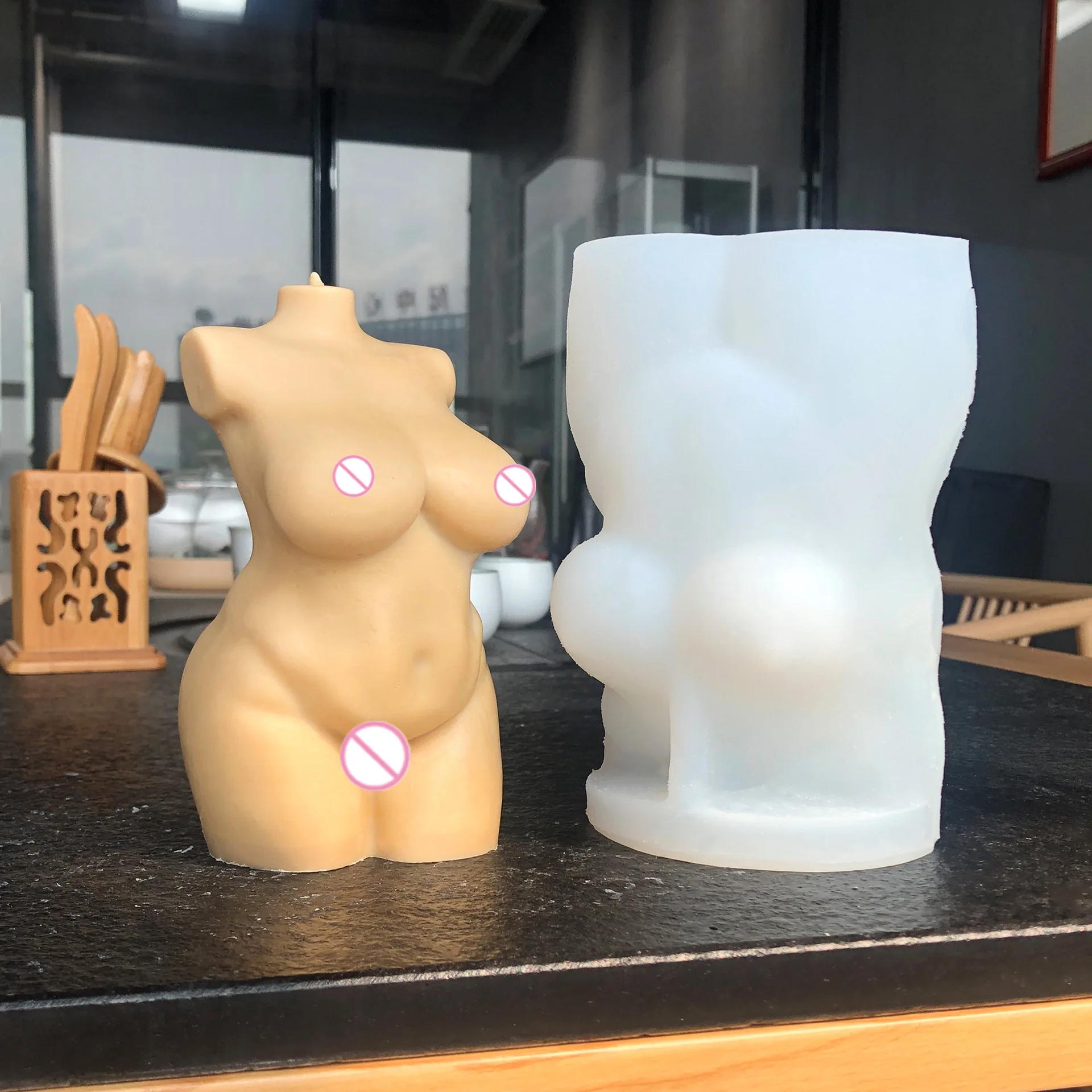 Женская форма для ароматерапии свечей тела силиконовая |