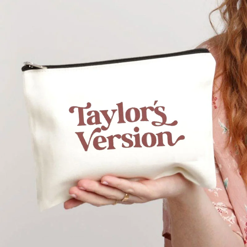 

Folklore Cosmetic Bag Miights Tracklist Graphic Cute Ahetic Purse Gift for Fans Taylor Music Swift Albums Canvas Makeup Bag