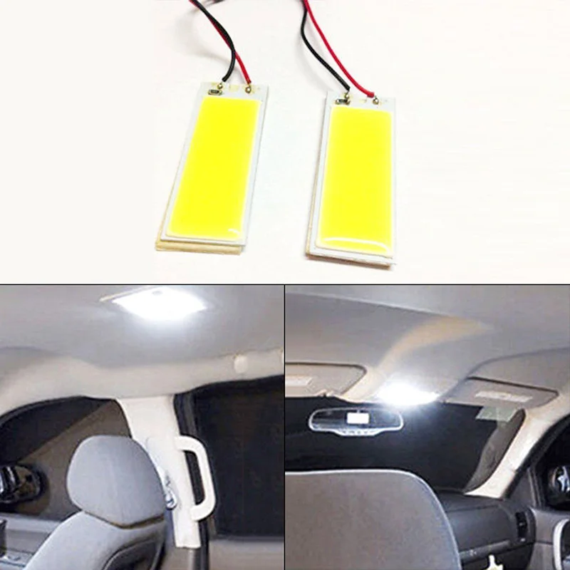 

T10 W5W Auto Interior Reading 36SMD COB Dome Festoon Brake License Panel Door Led Trunk Lamp Clearance Car Light 12v