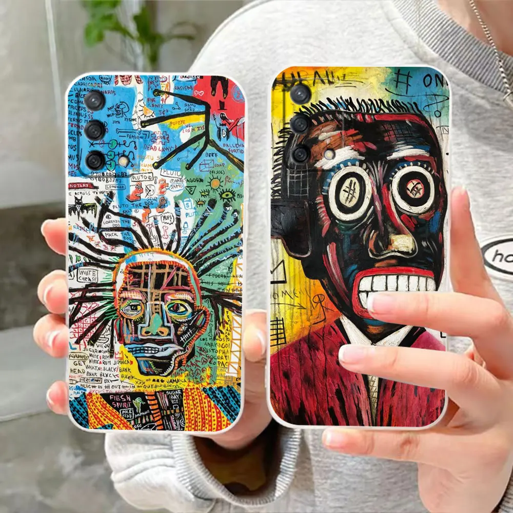 

Clear Phone Case For OPPO A98 A97 A96 A95 A94 A93 A92S A74 A72 A57 A55 A54 A53 A32 A17 A16 4G 5G Case Funda Street Art Graffiti