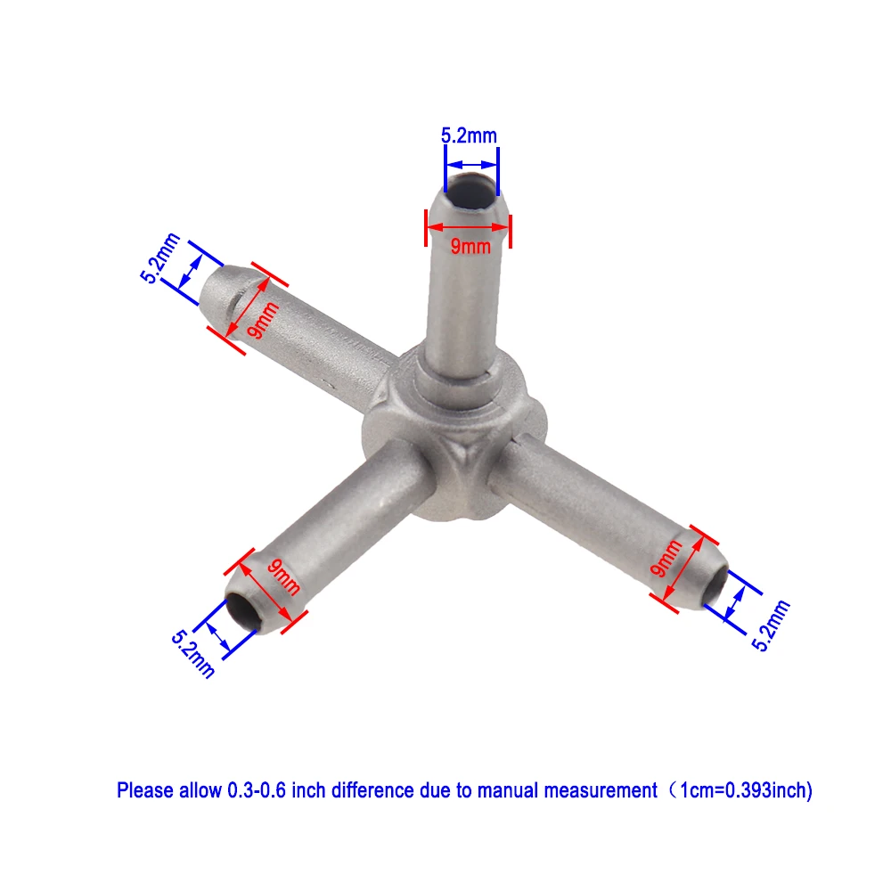Т-образный штуцер охлаждающей жидкости для шланга Соединительный водопроводной