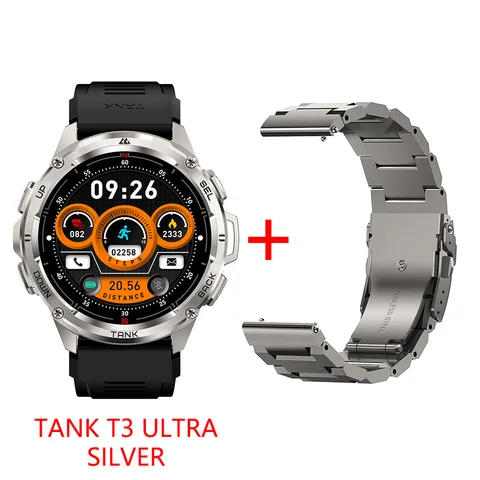 Оригинальные Смарт-часы KOSPET TANK T3 для мужчин, Смарт-часы с GPS, Женские электронные фитнес-часы с емкостью 470 мАч, AMOLED, AOD, Bluetooth-часы