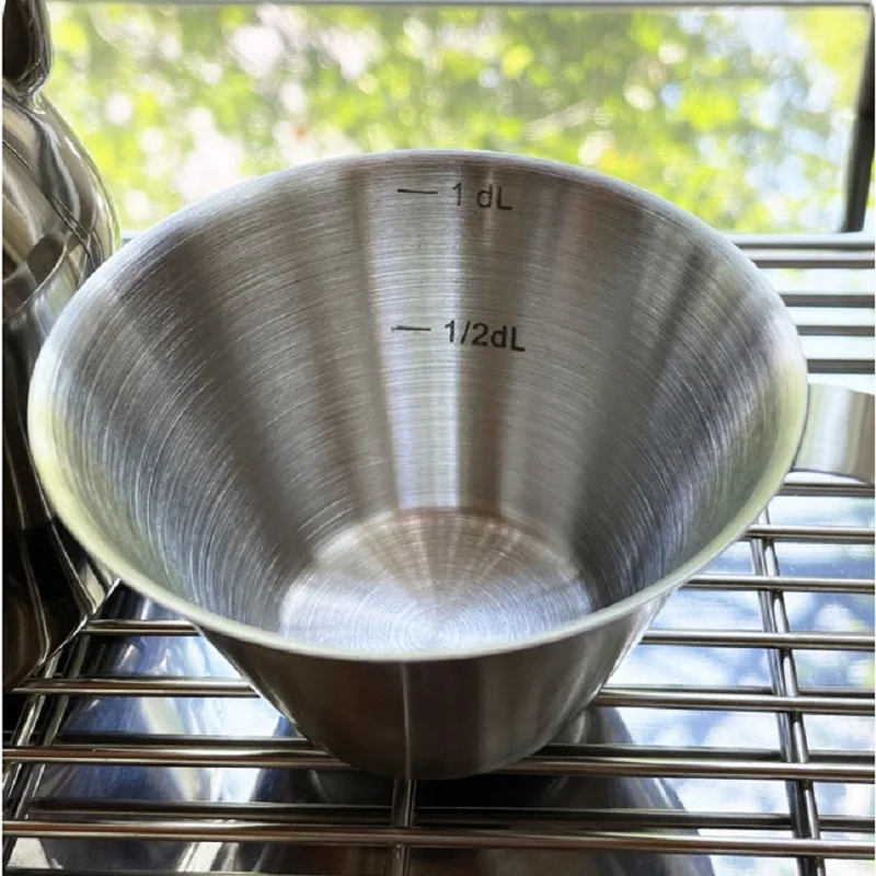 Мерная чашка для эспрессо 30/90 мл из нержавеющей стали