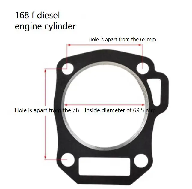 

Gas Change Diesel Top Air-cooled Diesel Engine Parts 168F 170F Cylinder Head Gasket Cylinder Head Gasket Cylinder Head Gasket