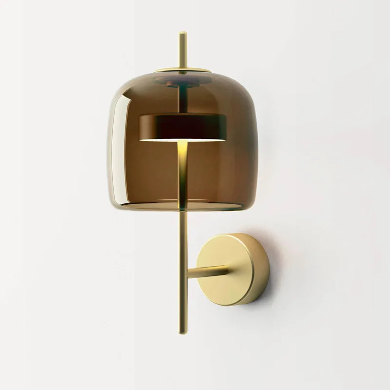 

Modern Led Creative Wall Sconce Lamp Glass Study Bedroom Living Room Bedside Decoration Light Warm Luxury Bedside Lighting