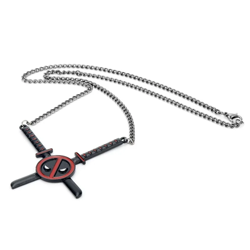 Периферия Marvel ожерелье с оружием Дэдпула двойное лезвие подвеска из сплава