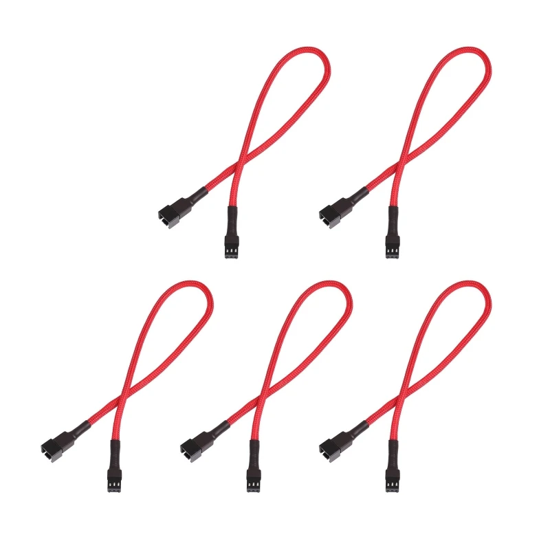 

5 шт., 4-контактный удлинитель для вентиляторов, 10,63 дюйма