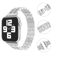 stainless steel strap for apple watch band 7 45mm 41mm 44mm 40mm 42mm woman diamond metal watchband bracelet iwatch 4 5 6 se 7