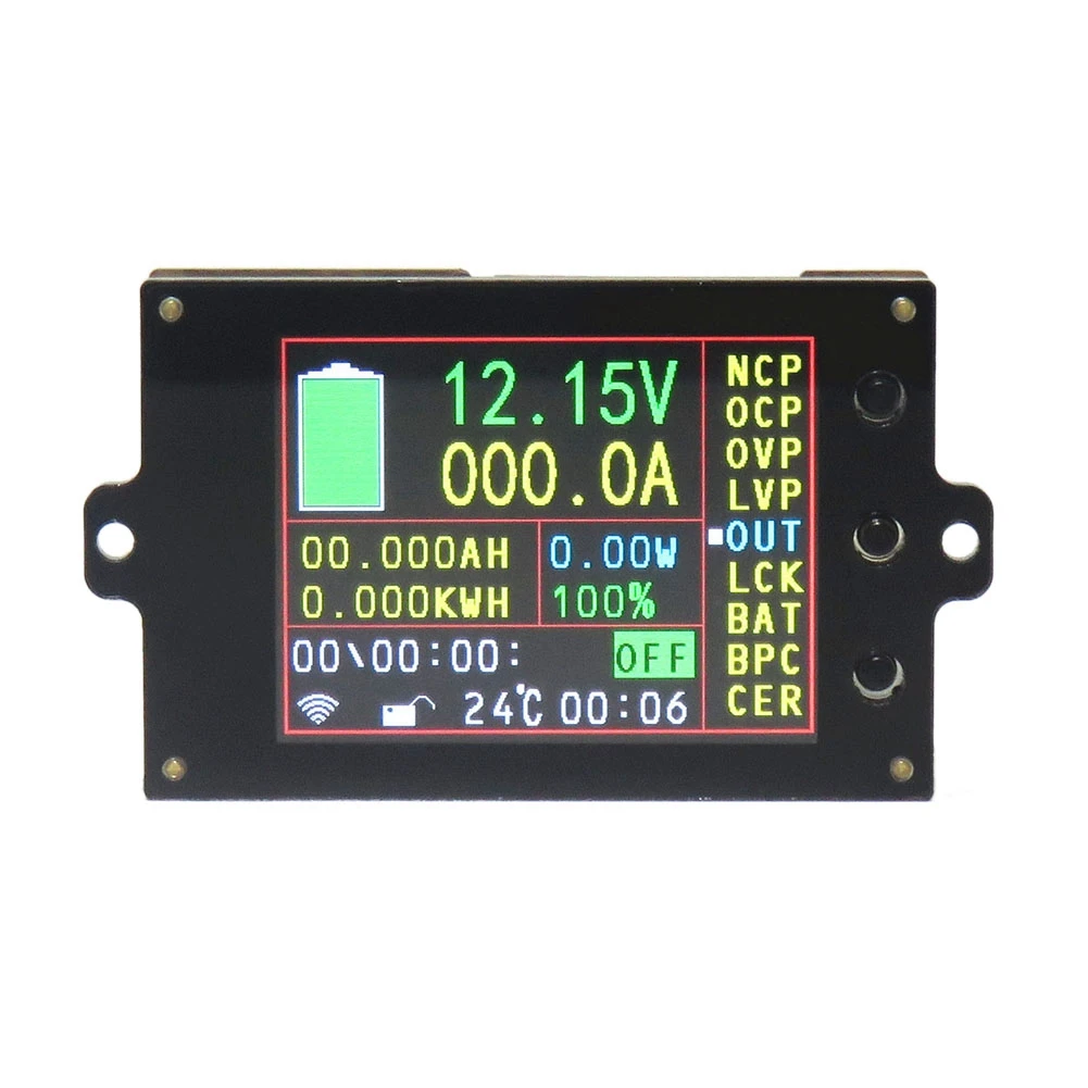 

Digital Battery Tester DC 500V 500A Wireless Voltmeter Ammeter Coulometer Battery Power Meter