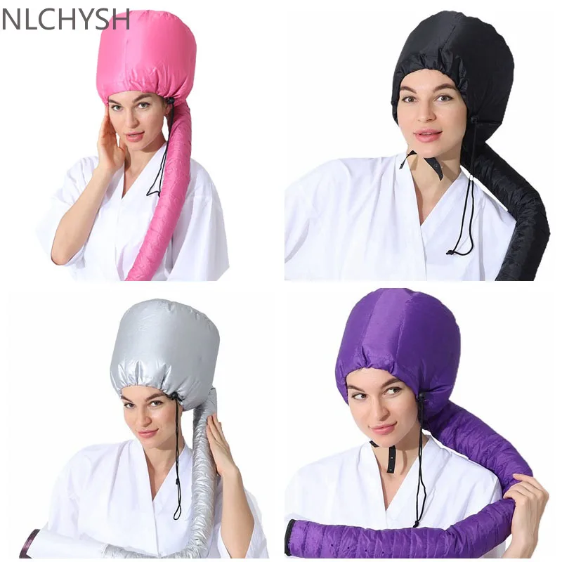 

Portable Soft Hair Drying Cap Bonnet Hood Hat Womens Blow Dryer Home hairdressing Salon Supply Adjustable Accessory Dry hair cap