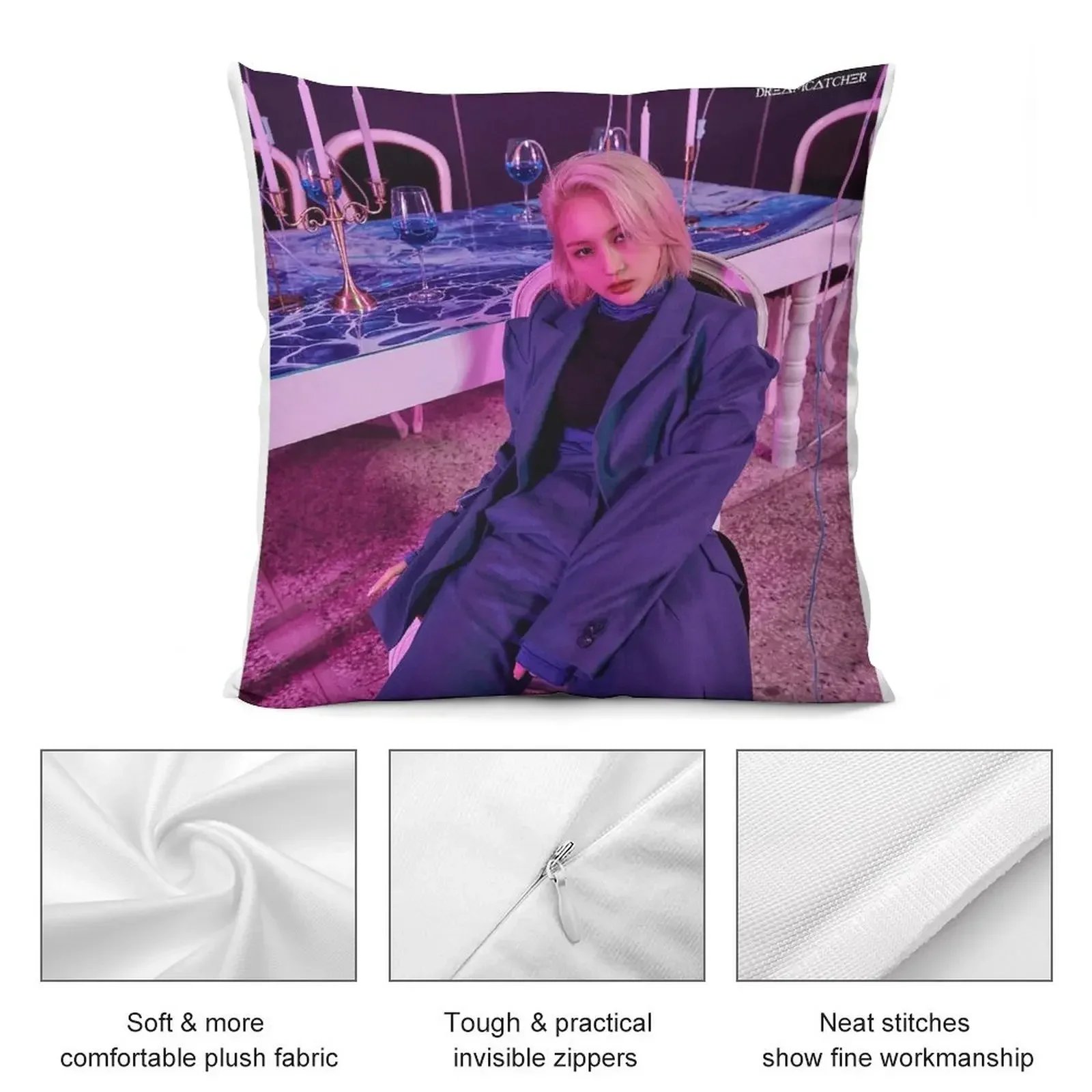 Lee Siyeon Dreamcatcher Photo in Suit Throw Pillow Ornamental Christmas Pillowcase pillow