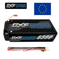 dxf lipo 2s shorty battery 7 6v 6300mah 130c graphene battery racing series hardcase for rc car truck evader truggy 110 buggy