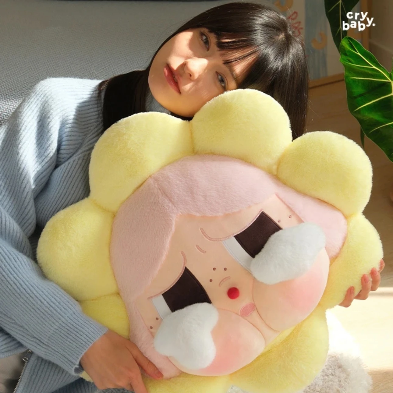 Crybaby печаль Клубная серия Подушка желто-розовые плюшевые подушки мягкие игрушки