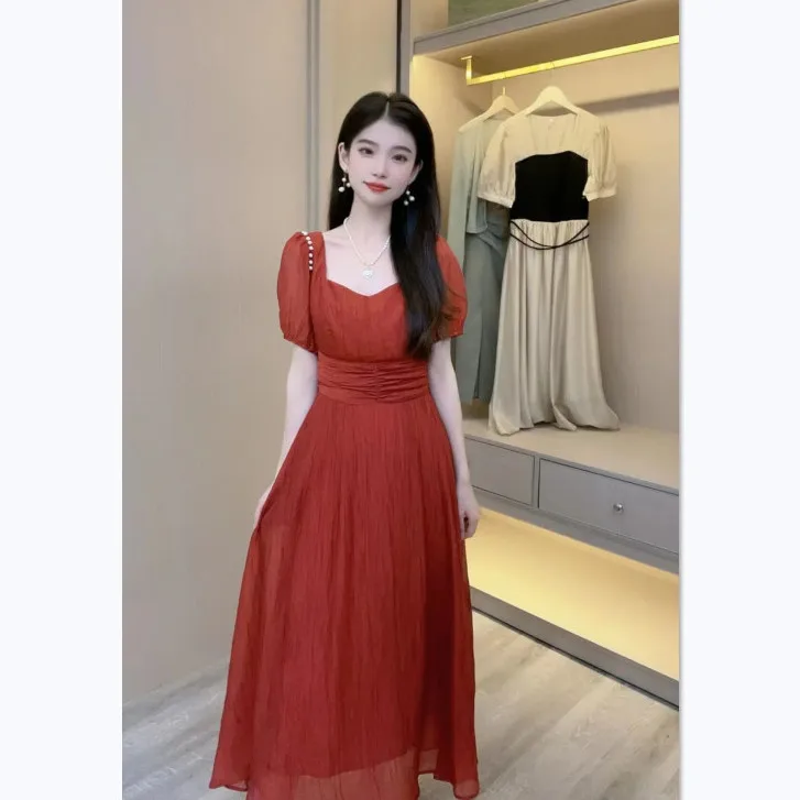 

Винтажное платье с цветочным принтом, однобортное пляжное длинное платье с разрезом, на завязках, для отдыха, лето