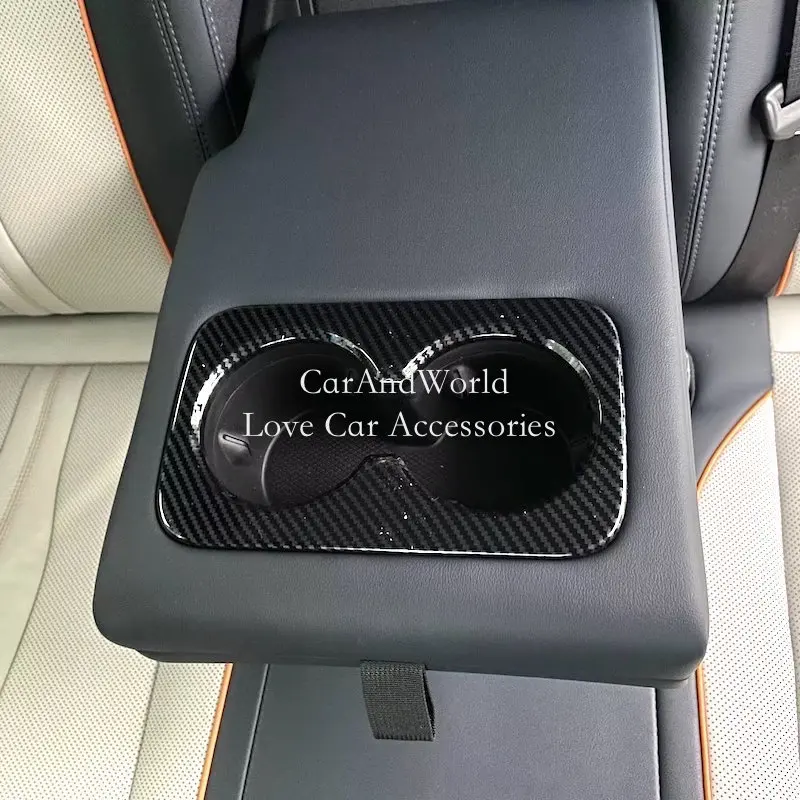 Заднее сиденье из АБС-углеродного волокна Обложка отделка аксессуары для