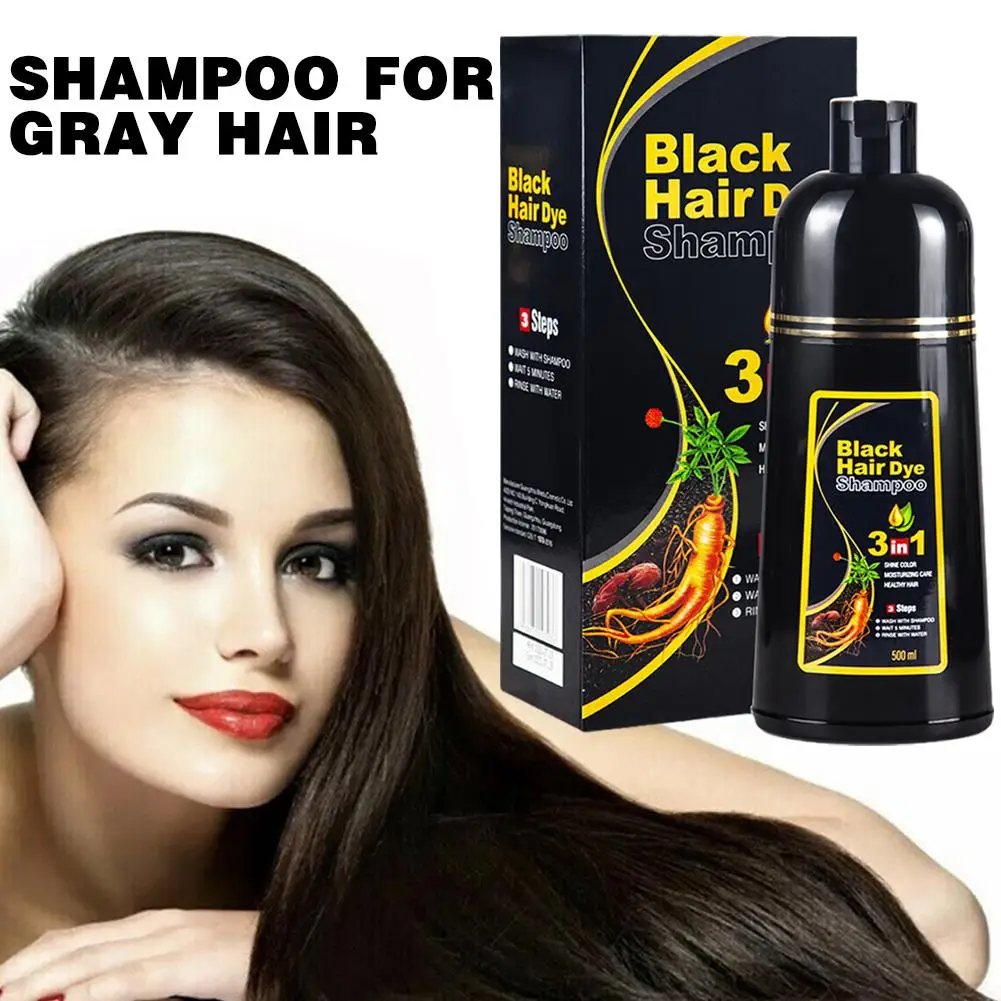 Shampoo Coconut Dye For Women Men Black Hair Color Dye Hair Chinese Sh O6c5