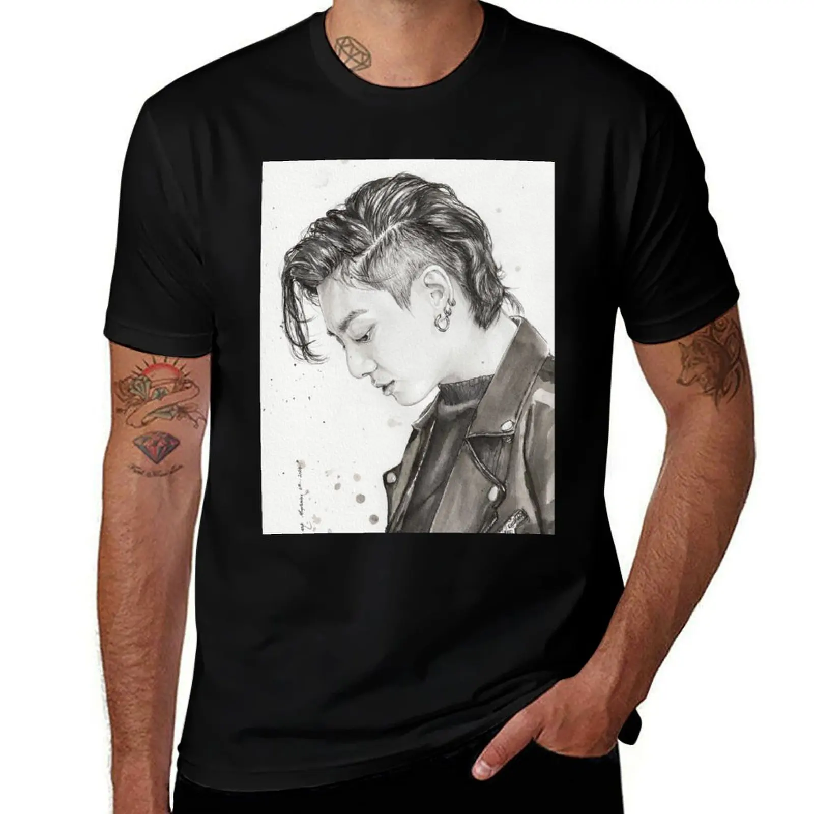 Футболка Standing Next to Jungkook заготовки для любителей спорта мужская футболка